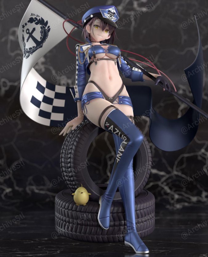 碧蓝航线 巴尔的摩 Azur Lane Baltimore 3D打印图纸